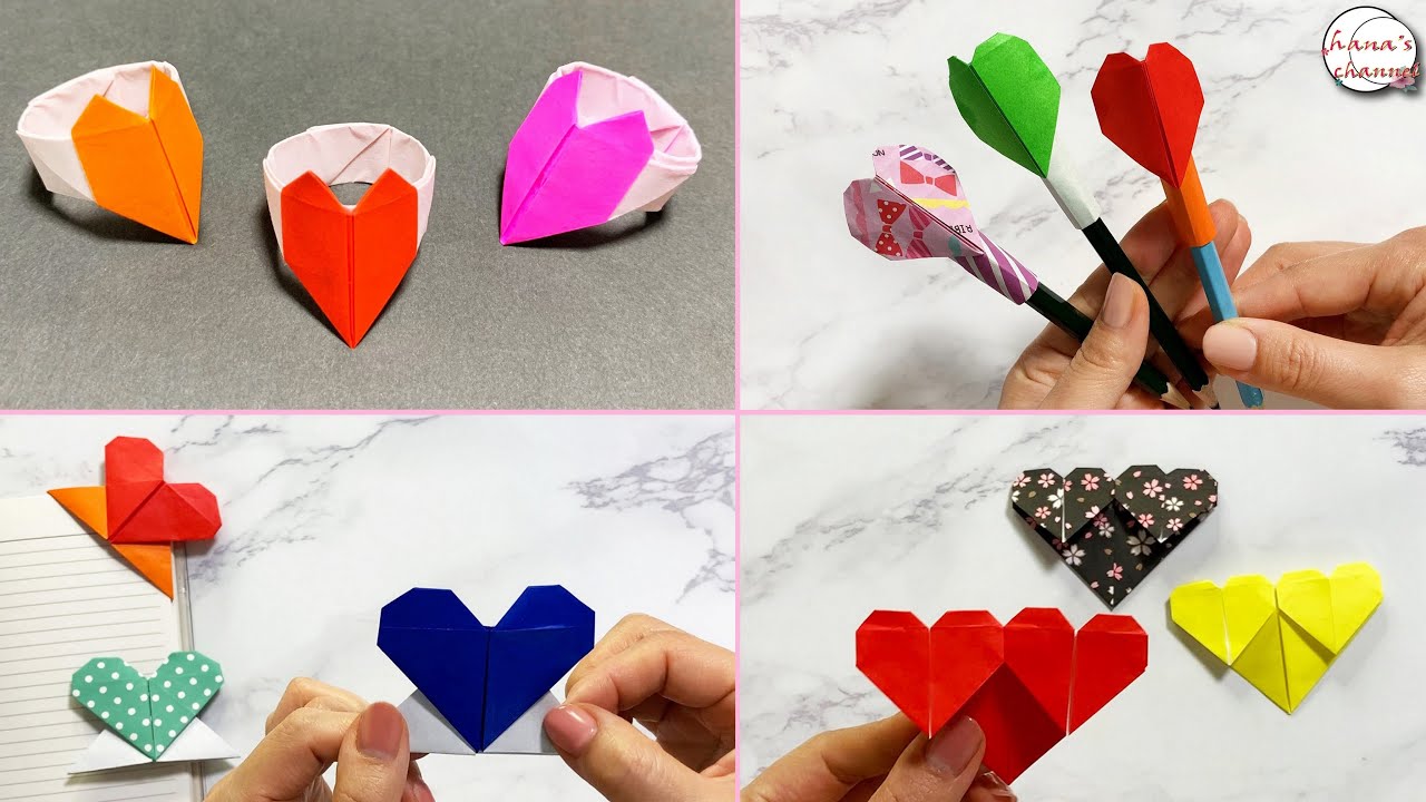【Radley】バレンタイン ハート ミディアム ジップトップ 二つ折 簡単折り紙】ハート How to make checkered heart #バレンタイン