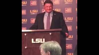 Ed Orgeron announced as LSU Football Head Coach | FULL PRESSER