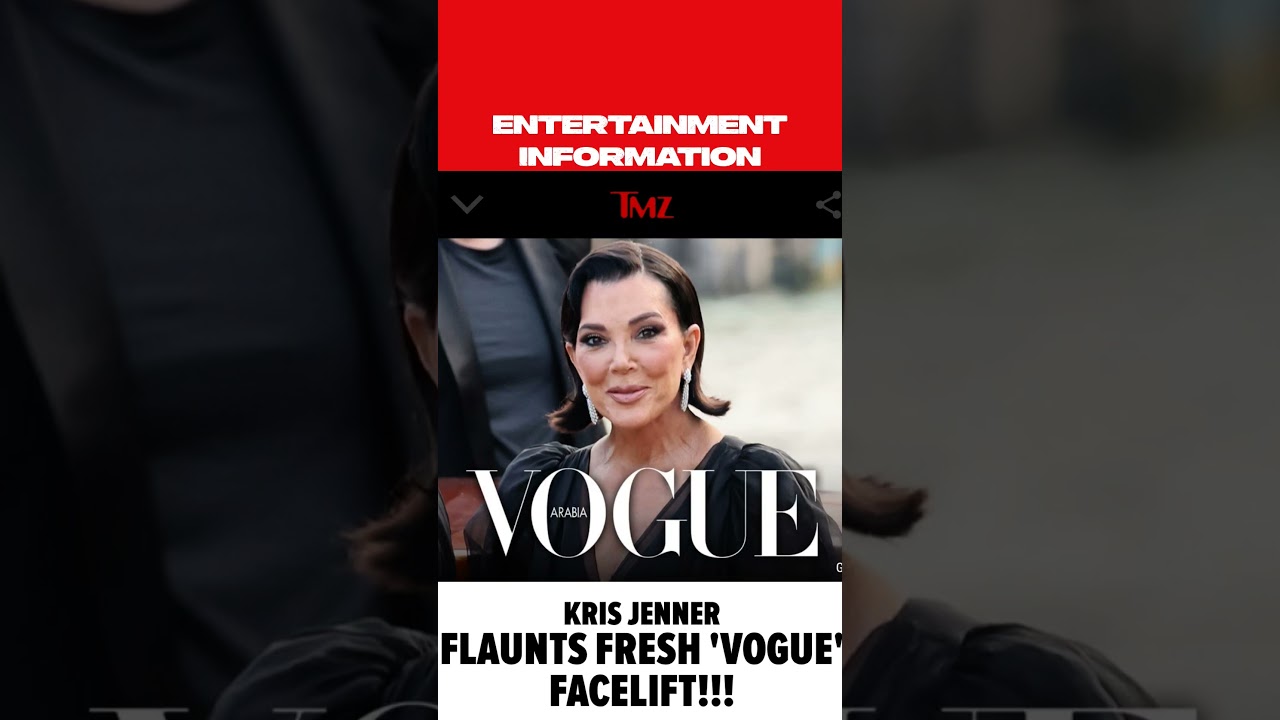 Entertainment News - Kris Jenner Unveils Facelift #shorts #entertainment #news