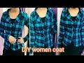 DIY: winter girls coat making||coat cutting and stitching in hindi