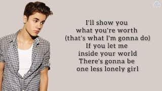 JUSTIN BIEBER - One Less Lonely Girl Lyrics