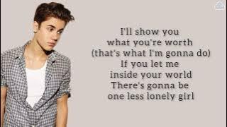 JUSTIN BIEBER - One Less Lonely Girl Lyrics