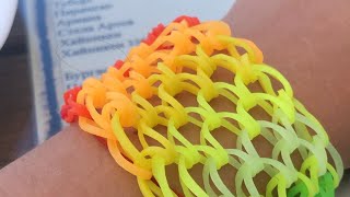 Dragon scale loom bands bracelet