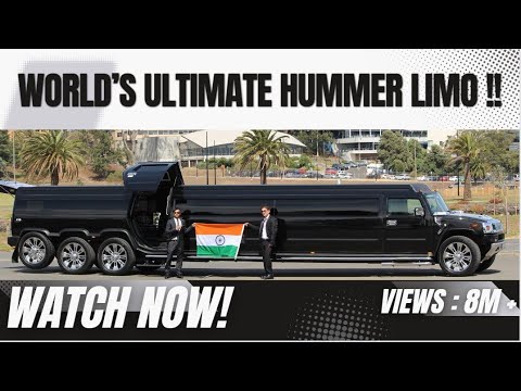 Indian Bday Bash With Triple Axle Hummer Limousine 2016 !!