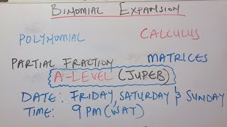 Test Correction 2 || JUPEB ALEVEL MATHEMATICS