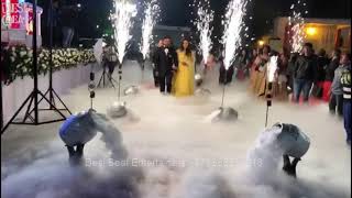 Ice Smoke & sparklers   couple entry   Best dj punjab Desi Beat Entertainers