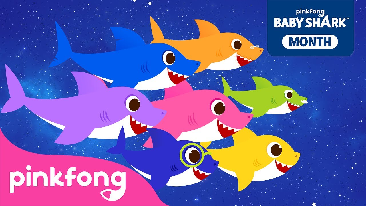 Baby Shark Dinosaur, Animal, Toy - All Sharks!, +Compilation, Doo Doo  1hour, Baby Shark Of