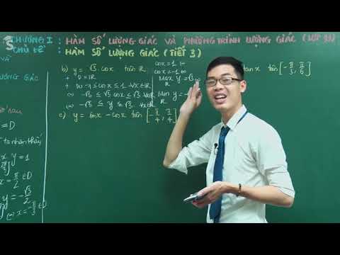 Giá trị lớn nhất, nhỏ nhất của hàm lượng giác trên một đoạn -Toán 11- Thầy Nguyễn Công Chính
