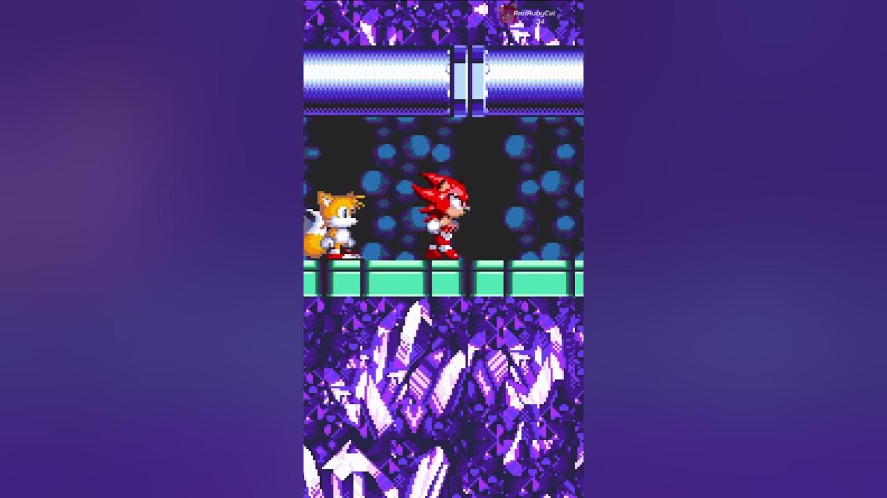Super Sonic Red is so Cute! :3  Sonic 3 A.I.R. mods short gameplay 