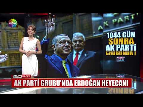 Ak Parti Grubu'nda Erdoğan heyecanı