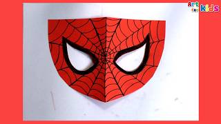 mask paper making spiderman cartoon masks easy arts characters crafts way kid plates