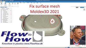 Repair surface mesh with fix mesh tools in Moldex3D2021
