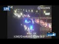 Crash involving pedestrian on I-24
