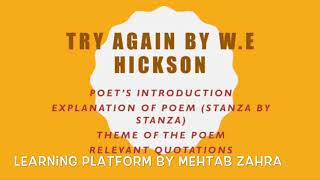 Try again by William Edward Hickson