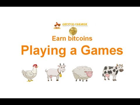 Crypto Farmer Earn Bitcoin Playing A Game Poznavatelnye I - 