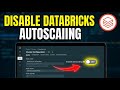 How to disable cluster autoscaling in Databricks - Quick Tutorial