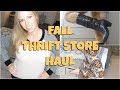 🛍️Fall Thrift Store Haul and Try-On! Salvation Army Thrift Shopping🛒