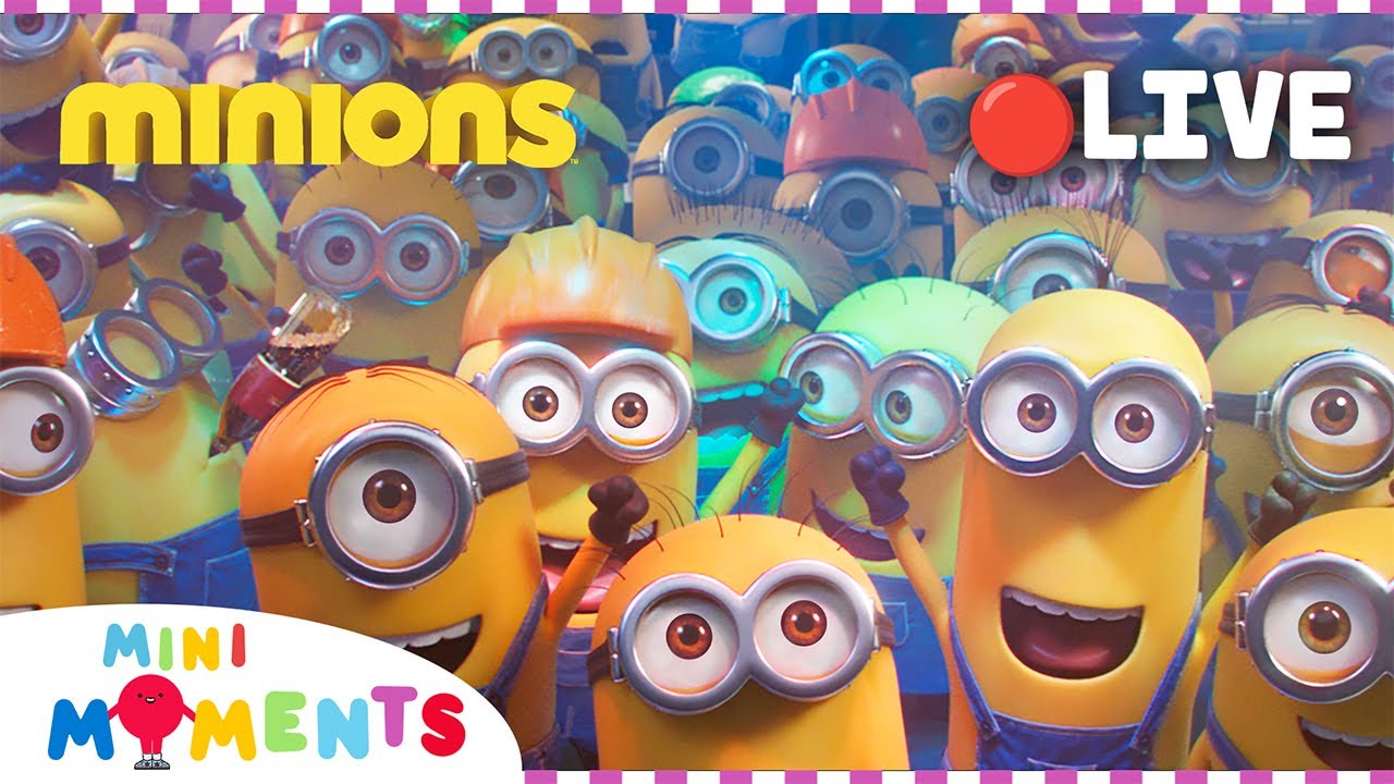 LIVE 🔴 ULTIMATE MINIONS MARATHON 🍌⚠️💛 Funny and Silly Minions Movie Clips | Mini Moments