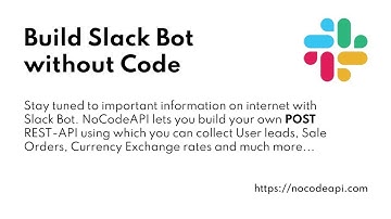 Build Slack Bot without Code