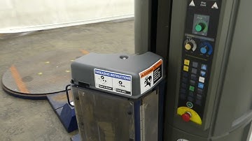 Lantech Q300 Turntable Stretch Wrapper with Scale.