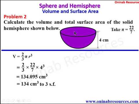 Sphere and Hemisphere: Volume and Surface Area