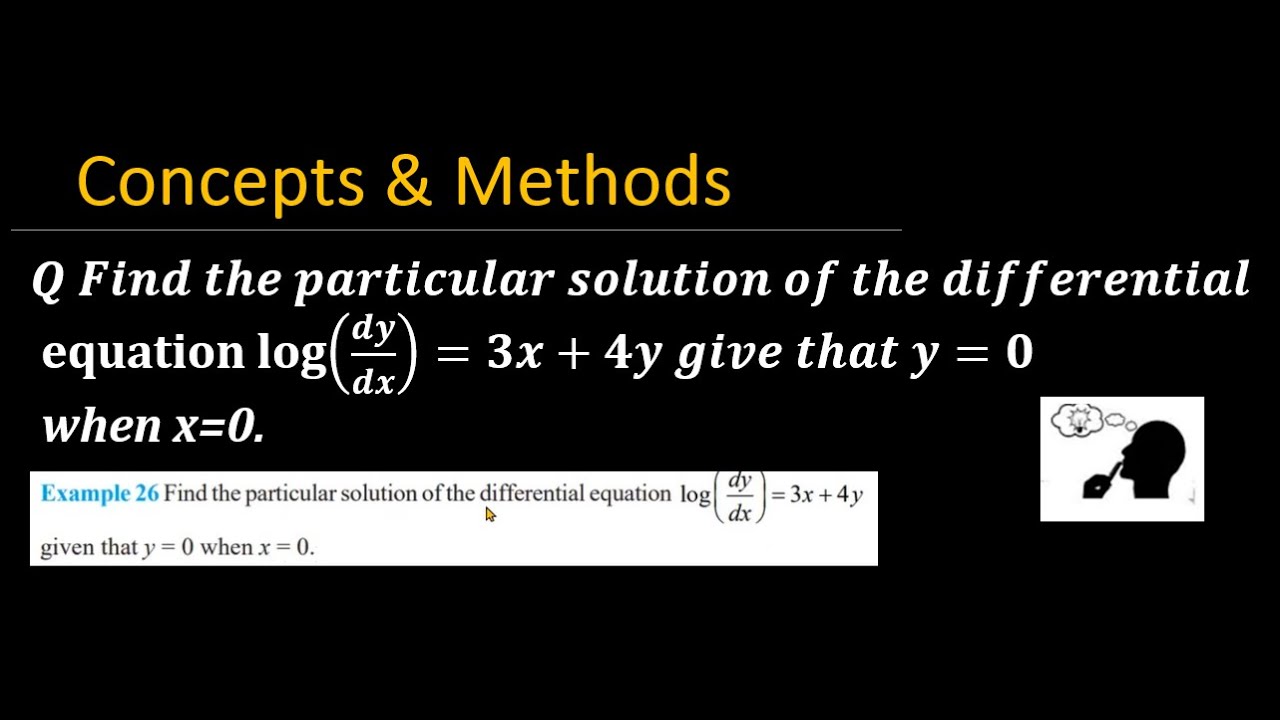 find-the-particular-solution-of-the-differential-equation-log-dy-dx-3x