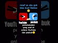 YouTube dan pesbuk di dalam hp sedang
