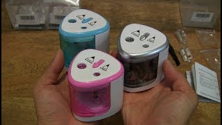 Double Hole Electric Pencil Sharpener