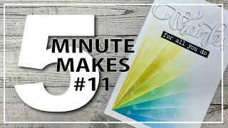 5 Minute Make - Rainbow Ink Blending