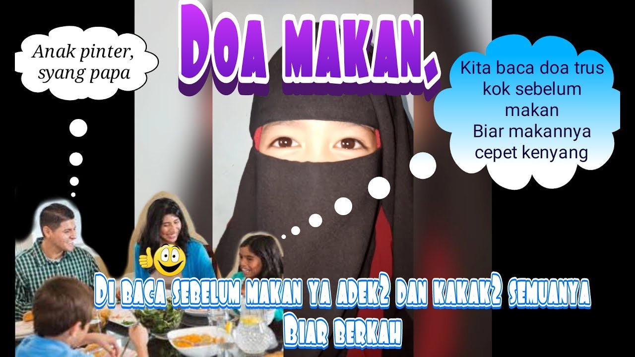 Doa Makan Di Baca Keponakan Umur 4 Tahun Lucu Banget