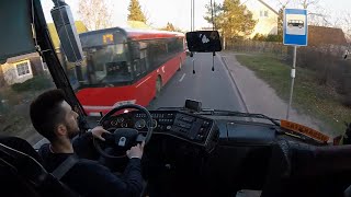 Bova Futura BUS Coach manual gearbox driving POV/Dashboard/Side camera