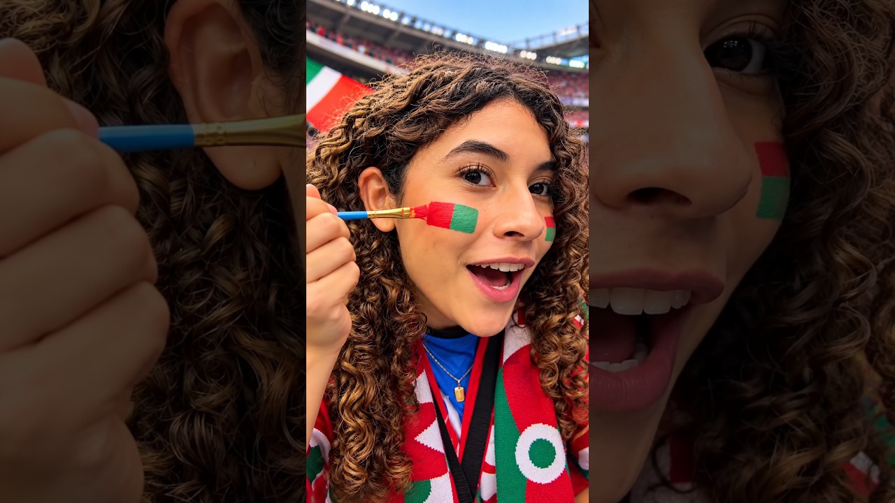 Facepaint During the FIFA World Cup! ⚽️🏆🇵🇹 #ad #FIFAWorldCup