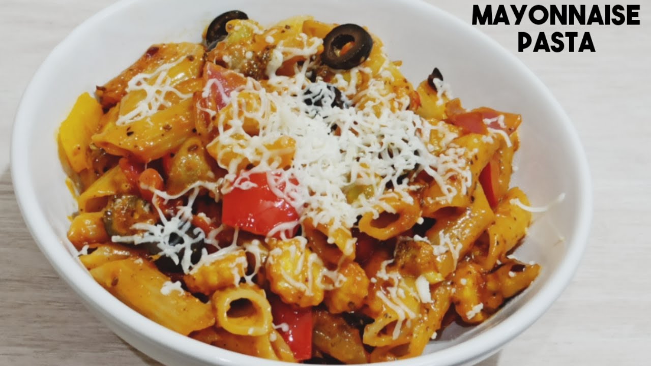 Mayonnaise Pasta Recipe Creamy Vegetable Mayonnaise Pasta Mayo