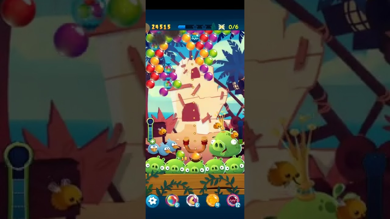 Angry Birds Pop Bubble Shooter-Level 644 3 STARS NO BOOSTERS 