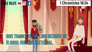 1 Chronicles 16:34 Daily Bible Animated verse 12 November 2020