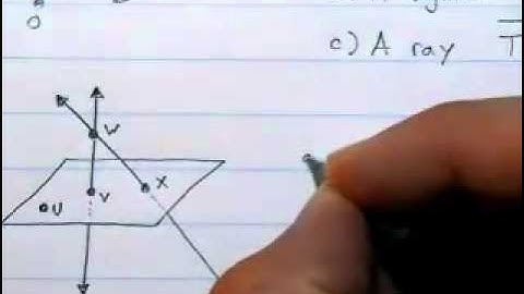 Geometry 1.1 - Points, Lines and Planes (part 3)