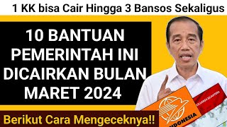 Wajib tau! 10 BANTUAN PEMERINTAH CAIR BUAL MARET 2024 // BANTUAN PEMERINTAH 2024