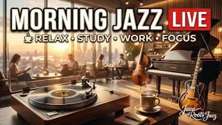 🌙 Morning Jazz Cafe Radio | Relaxing Piano & Coffee Ambience | Relaxing Music Live 24/7
