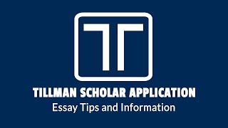 Tillman Scholar Application - Essays