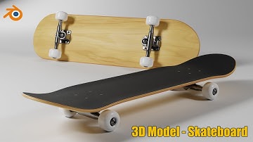 3D Skateboard Model - Blender