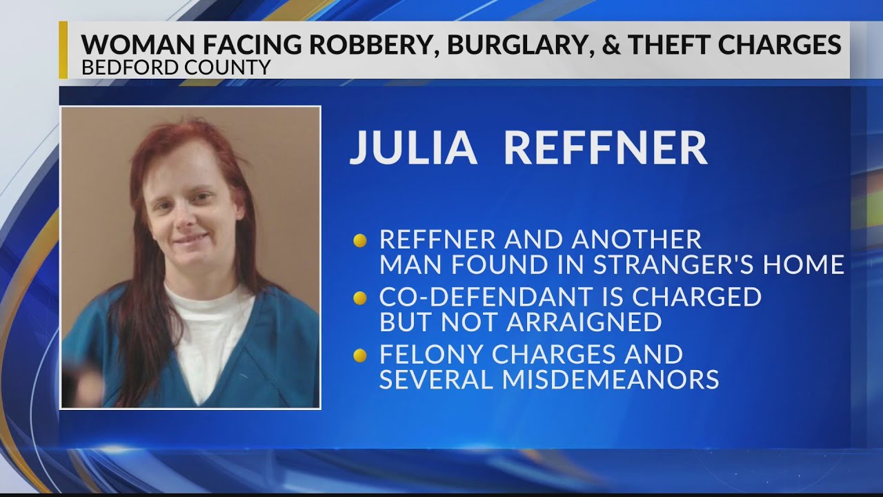 Woman facing robbery, burglary and theft charges - YouTube