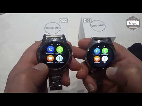 Smartwatch Diggro : Comparaison entre DI02 et DI03, deux montres connectées avec un système propre