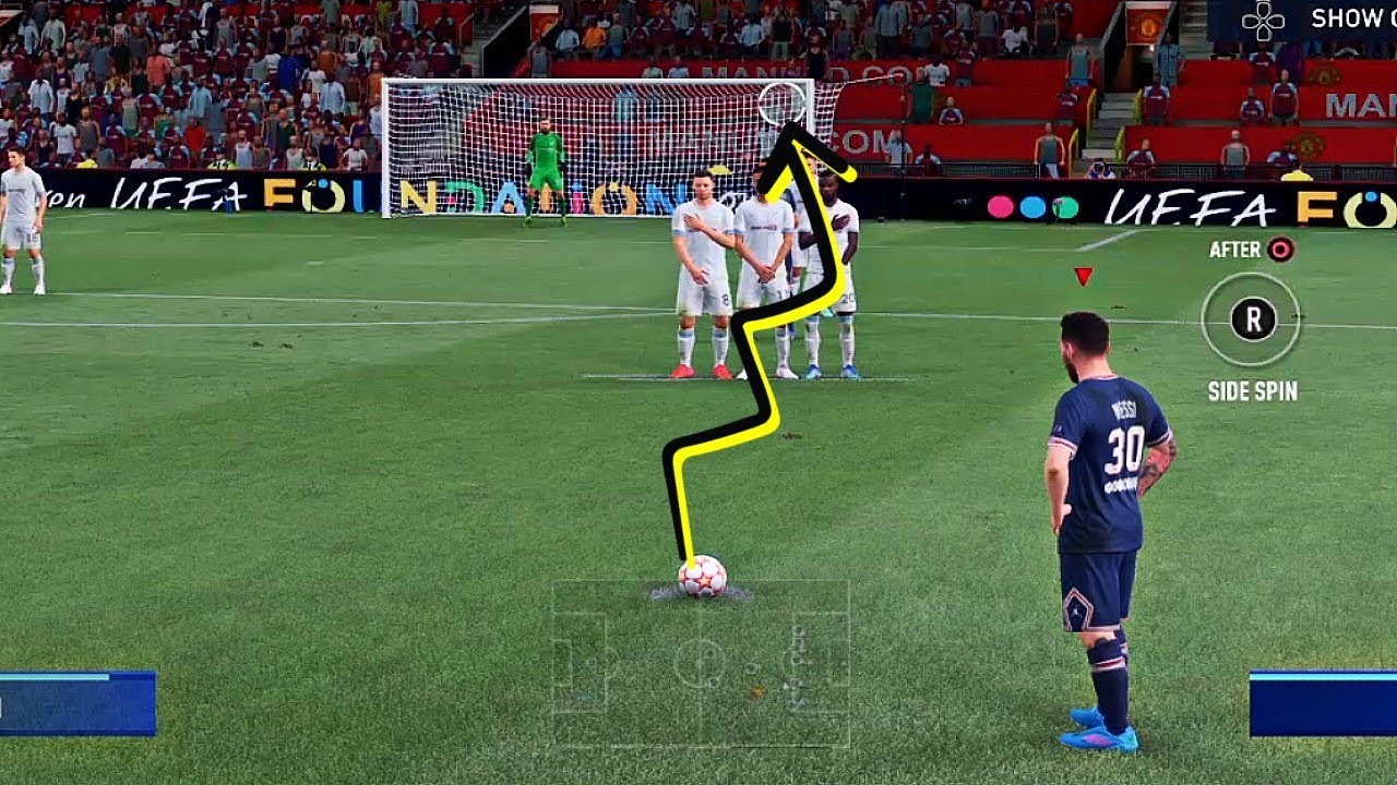 FIFA 22 Knuckle Ball Free Kick Leo MEssi YouTube
