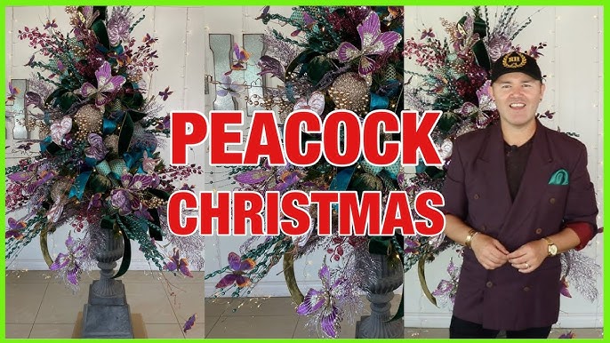 Peacock Christmas Tree Tutorial 