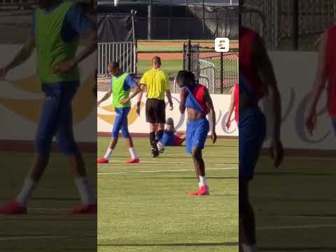 😳⚽️ Malo Gusto au sol après une semelle de Lucas Digne ! #france #football #coupedumonde2026