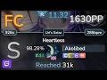 🔴 11.3⭐Akolibed | Pythia - Heartless (Cut Ver.) [Uri's Extra]+NFHDDTHR 98.28% FC #44 | 1630pp - osu!