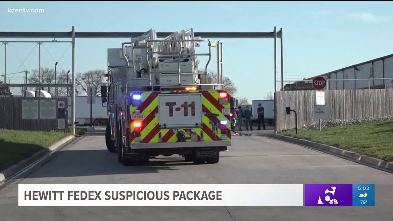 Hewitt FEDEX suspicious package YouTube