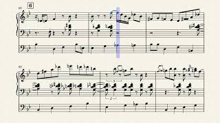 Kenny Kirkland "Route 66 (Bb Blues)" piano and bass vocal comping transcription