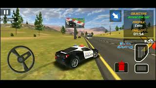 Mobil polisi oleng ngedrag di jalan raya | mobil polisi ngebut | police car chase simulator screenshot 4