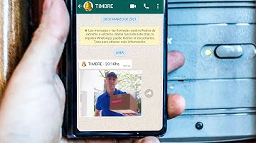 Hice que mi timbre me envie WHATSAPPS